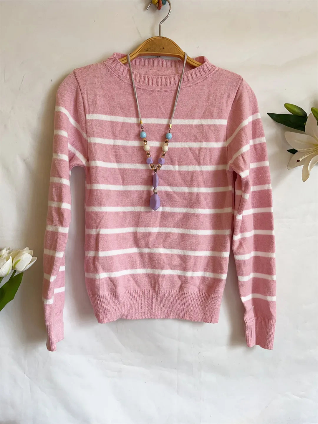 Blusa Tricot Listrada Manga longa Alta Elasticidade Modal Premium Inverno 225