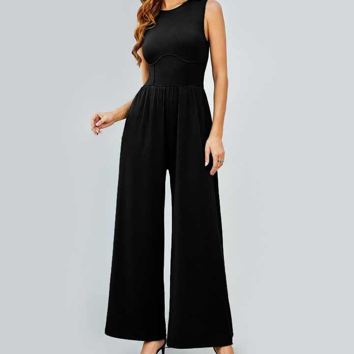 Wide Leg Romper Jumpsuit