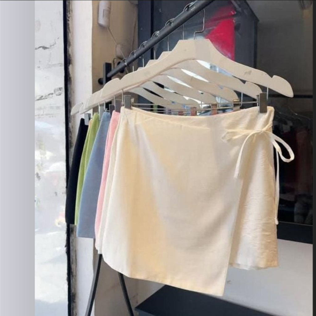 Saia Curta Feminina de Verão, Estilo Novo de Verão Assimétrico 76