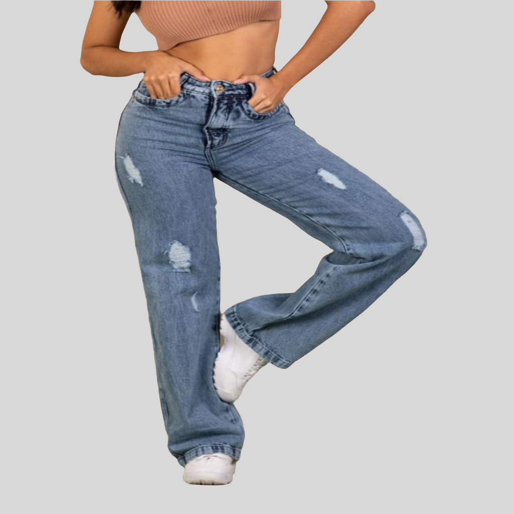 Calça jeans Marble Wide Leg Azul 14