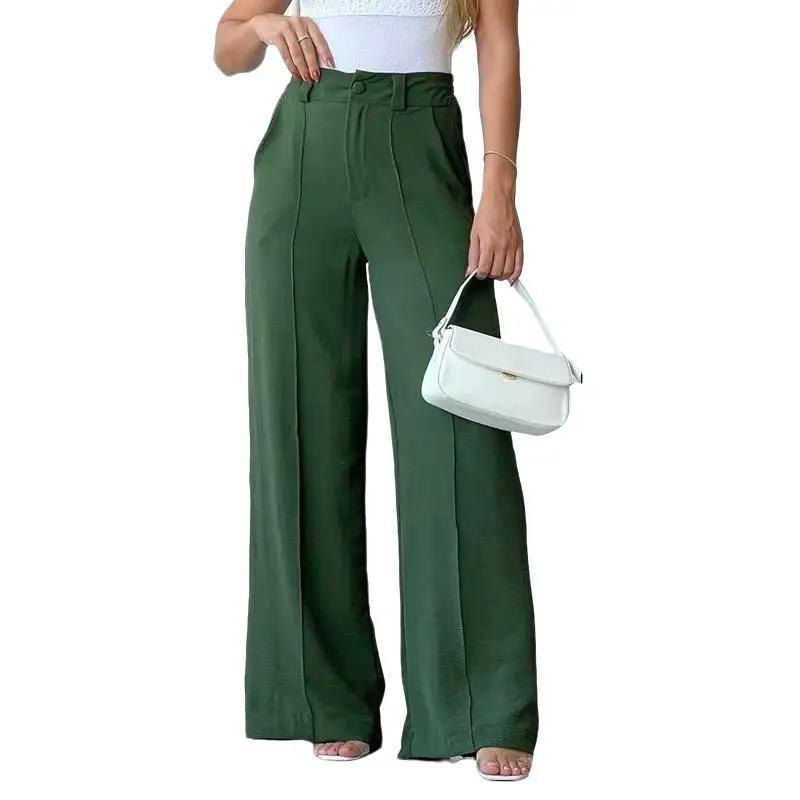Women's Solid Pocket Pants