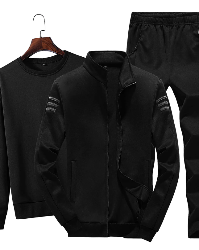 3 piece mens sweatsuit