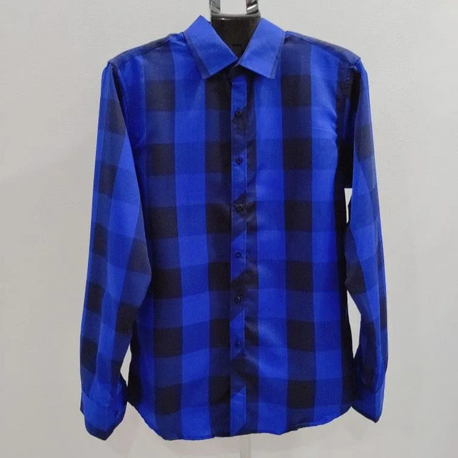 camisa social xadrez não amassa passa fácil fabrica 463