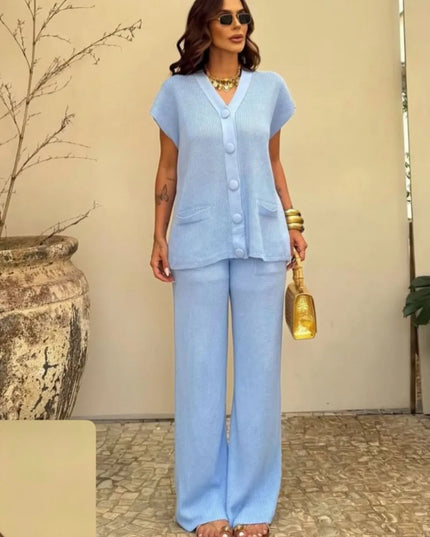 Conjunto Thaysy Calça Casual Colete 89