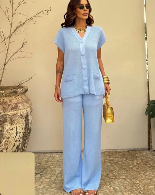 Conjunto Thaysy Calça Casual Colete 89