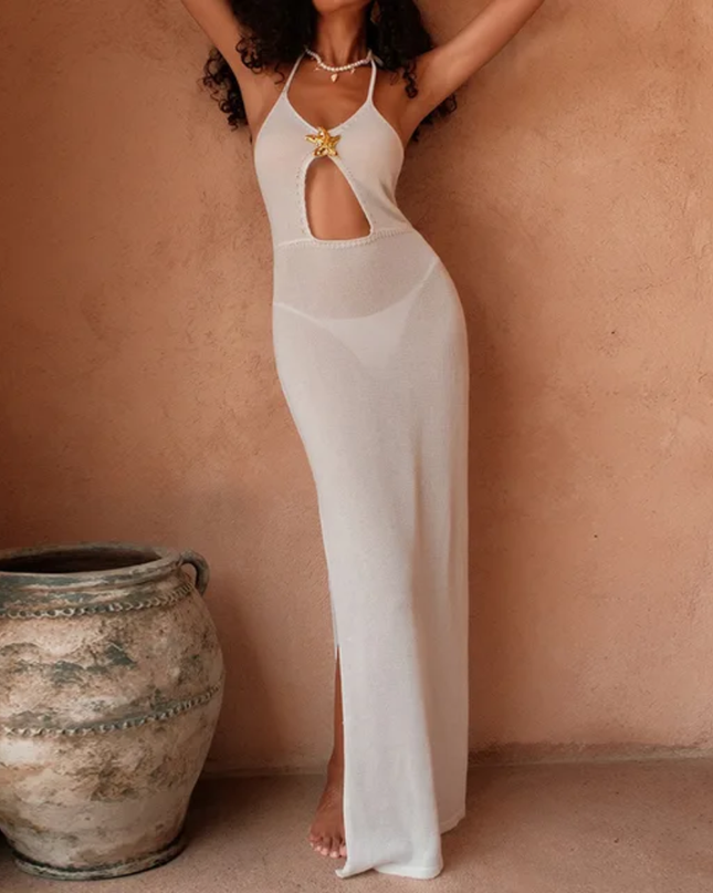 Feminino Canelado Anarruga Praia  Estiloso Elegante 524