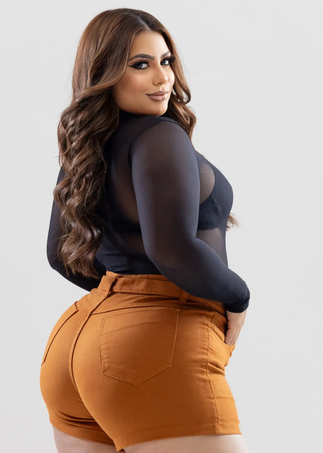 Razon jeans SHORTS FEMININO SARJA PLUS Plus Size 257