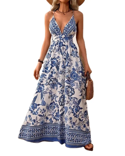 Loose Casual Sleeveless Printing Dresses