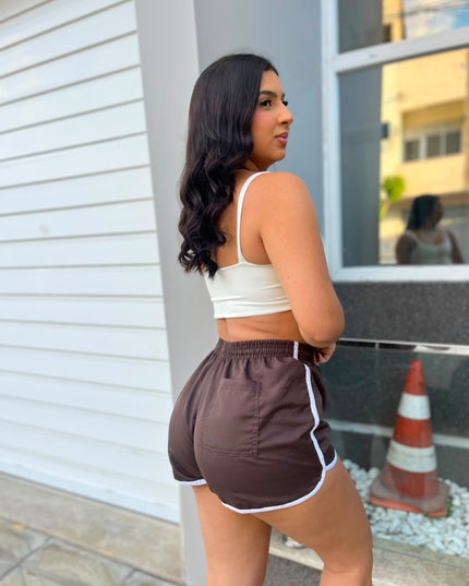Short Tactel Feminino Casual Academia Corrida Praia Caminhada Confortável 559