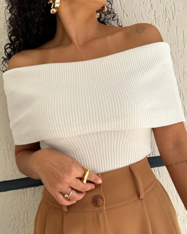 Regata ombro a ombro de modal feminina 86