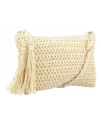 Bolsa tiracolo de palha feminina de verão 68