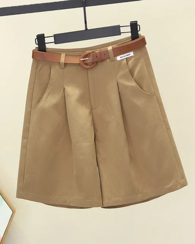 Women's casual high A-line shorts