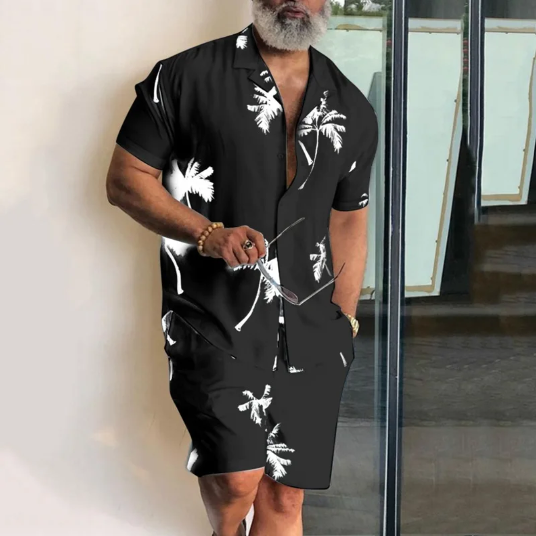 Men's Hawaiian Resort Shirt Set