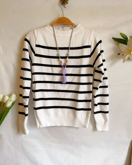 Blusa Tricot Listrada Manga longa Alta Elasticidade Modal Premium Inverno 225