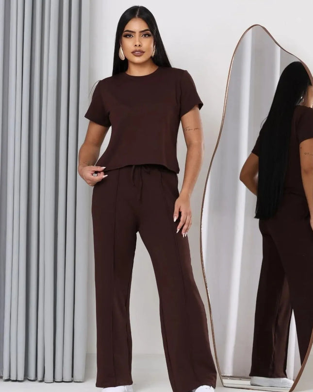 Magenta Shop Conjunto Feminino Confortável Moletinho 157