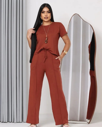 Magenta Shop Conjunto Feminino Confortável Moletinho 157