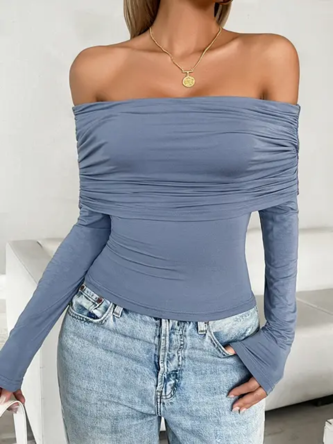 Top curto justo ombro a ombro 09