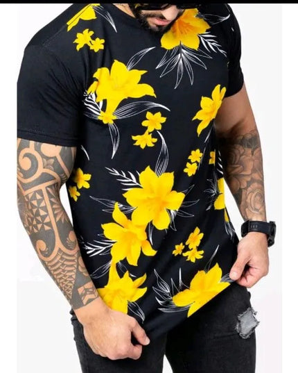 Camisa Camiseta Long Line Swag Estilo Longa Lindas Otima Qualidade Barato Floral 462