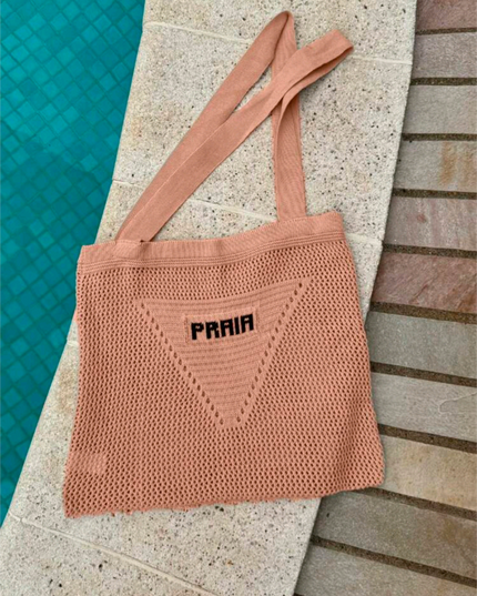 GIP Bolsa de Praia Feminina Tricô Bolsa de Ombro Ampla Crochê Verão 581