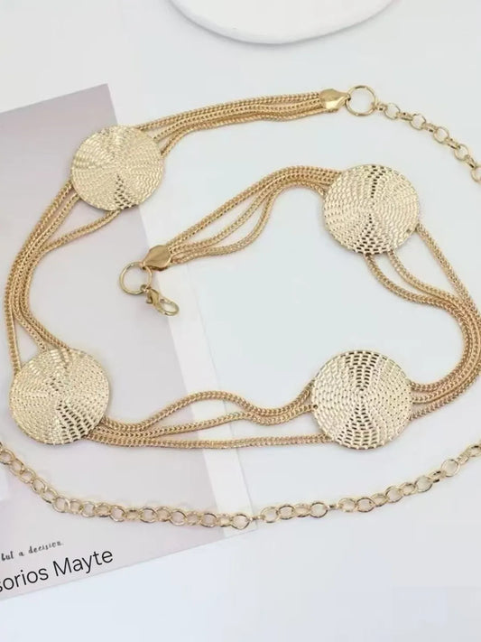 Cinto de corrente de moedas da moda Blugeria 71