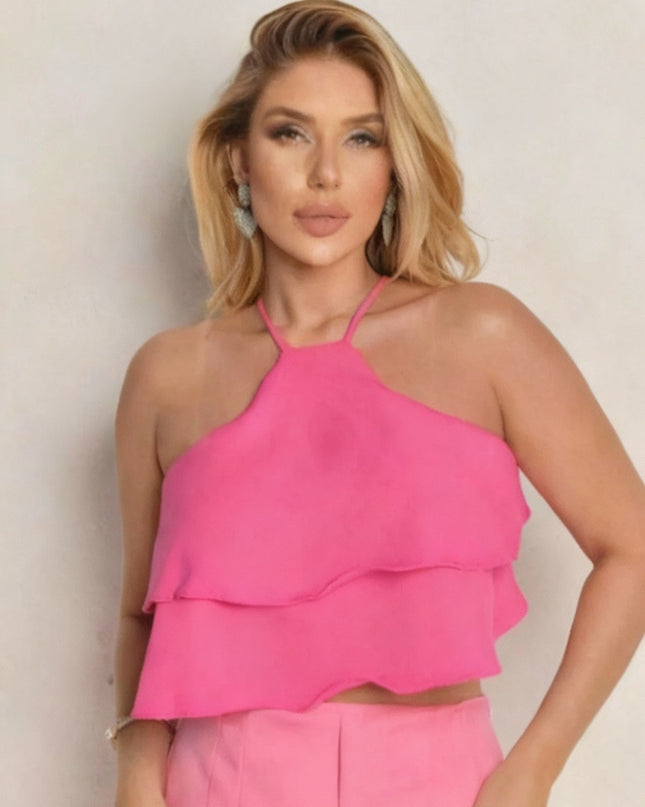 Blusinha Feminina De Babados Moda Verão 294