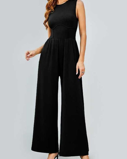 Macacão curto de pernas largas 162