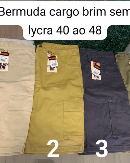 BERMUDA MASCULINA BOLSO CARGO 595