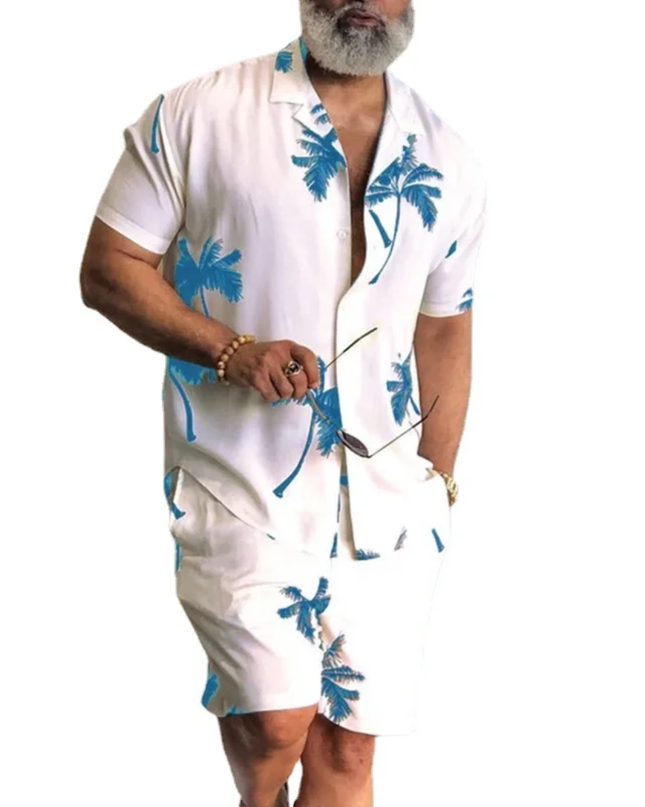 Men's Hawaiian Resort Shirt Set