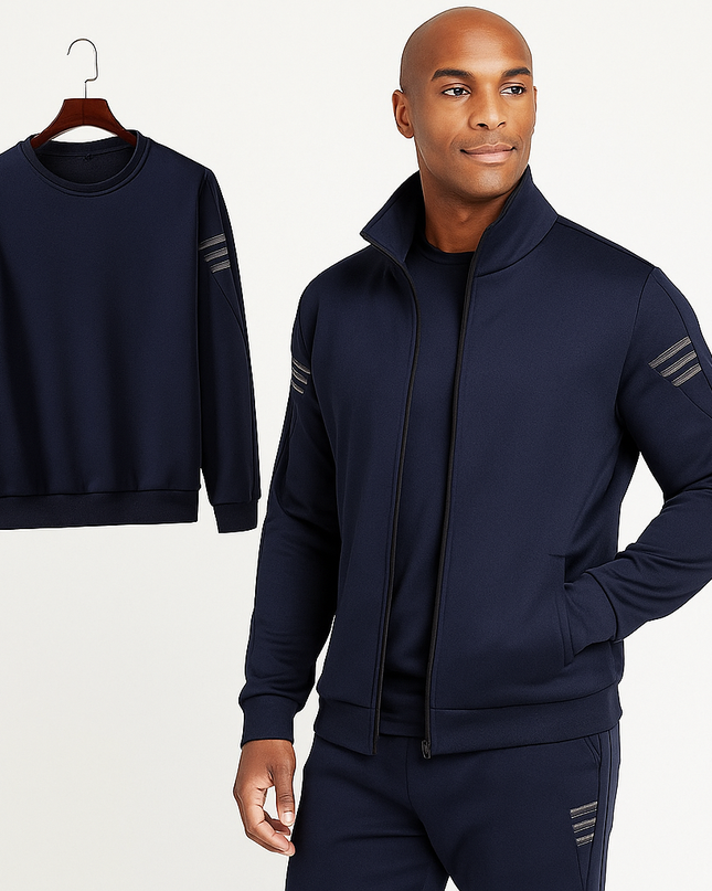 3 piece mens sweatsuit