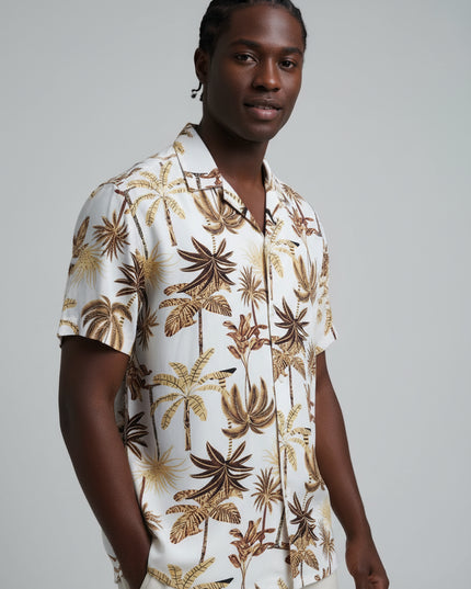 Camisas Social Floridas Masculinas Confortável Havaiana 461
