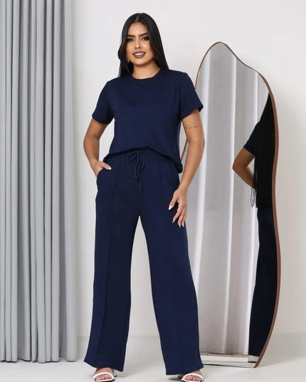 Magenta Shop Conjunto Feminino Confortável Moletinho 157