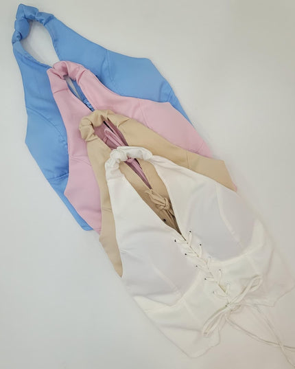 Cropped Halter com Amarração Frontal 297