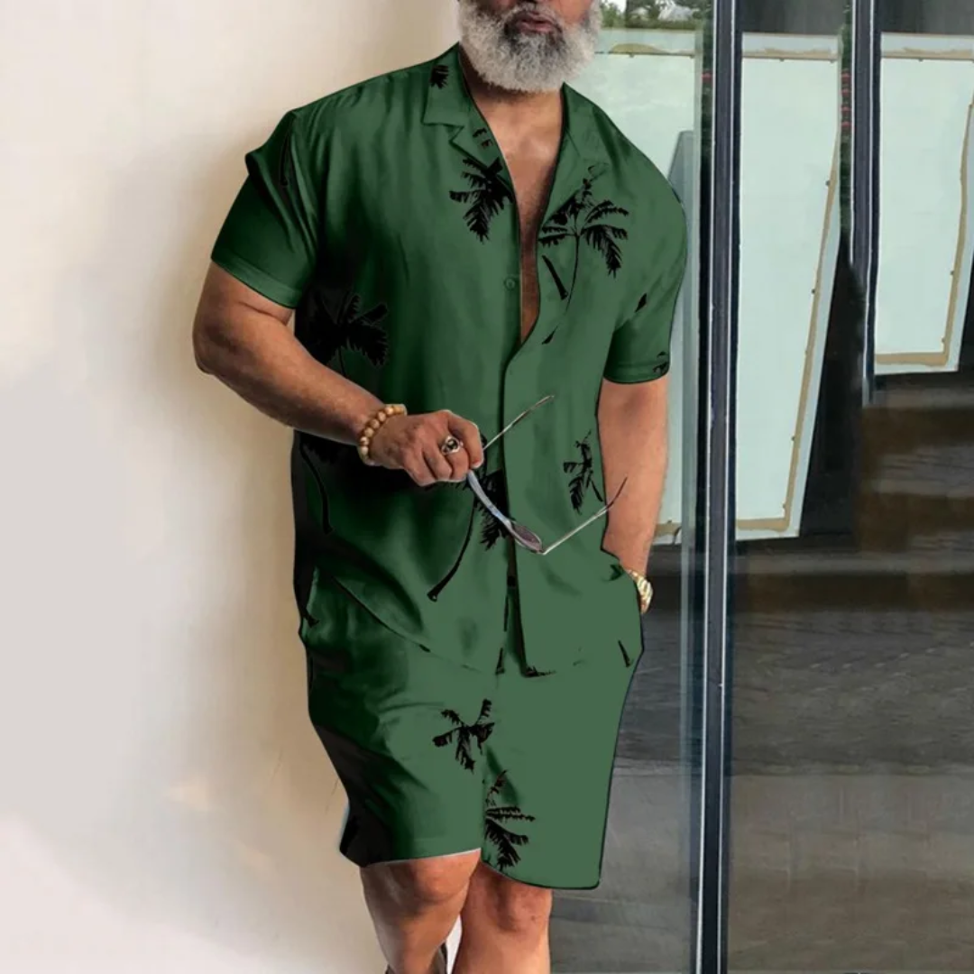 Men's Hawaiian Resort Shirt Set