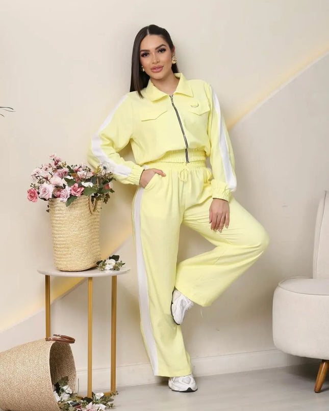 Conjunto Feminino para de Pantalona e Blusa Manga Longa 247