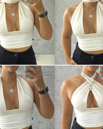 Top Curto Frente Unica tecido Suplex Para Mulher Tam Unico Multi Uso 282